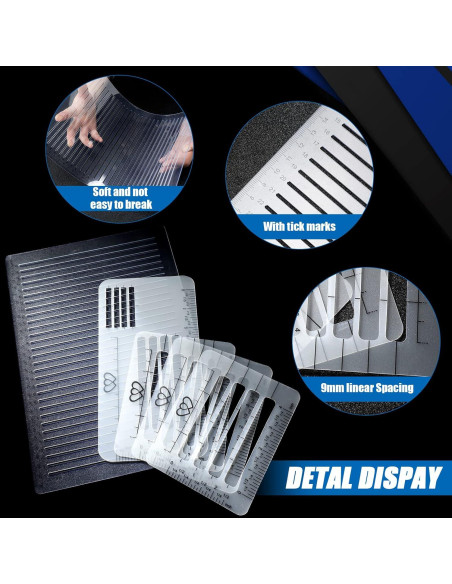 Paquete de 5 Plantillas de Caligrafía Teling para Journaling