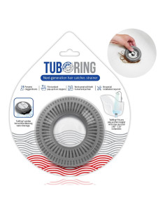 Protector de Drenaje TUBRING para Cabello - Gris - 9.53 cm
