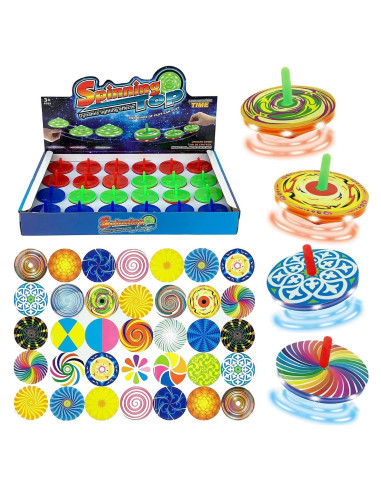 Set de 24 Trompos Mini Giratorios LED Liberty Imports