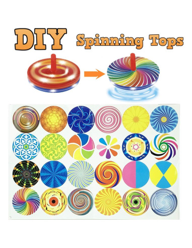 Set de 24 Trompos Mini Giratorios LED Liberty Imports