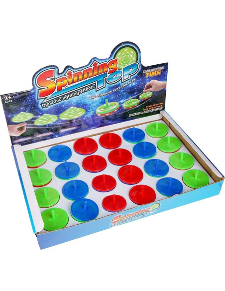 Set de 24 Trompos Mini Giratorios LED Liberty Imports Set de 24 Trompos Mini Giratorios LED Liberty Imports