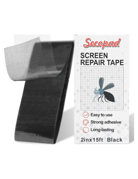 Cinta de Reparación de Pantalla Secopad 5cm x 4.57m Negra