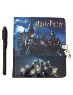 Diario Harry Potter Hogwarts con Cerradura y Bolígrafo Invisible