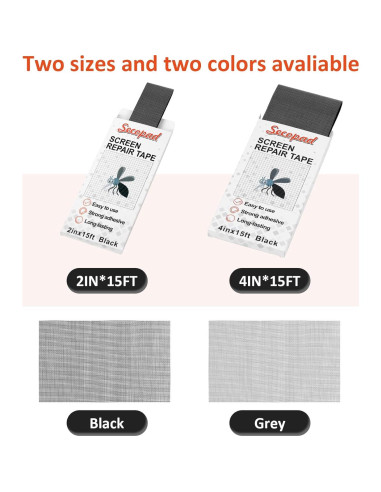 Cinta de Reparación de Pantalla Secopad 5cm x 4.57m Negra
