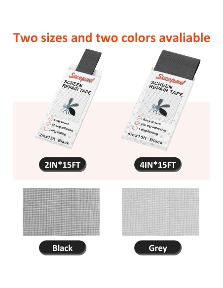 Cinta de Reparación de Pantalla Secopad 5cm x 4.57m Negra