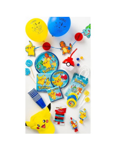 Pulseras de Goma Elástica Amscan Pokemon 6 Unidades Multicolor 2