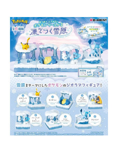 Caja de 6 Figuras Pokémon Re-Ment Mundo 3 Nieve 99.7g 2