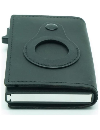 Cartera Slim Pacer Go de Aluminio y Cuero con Bloqueo RFID