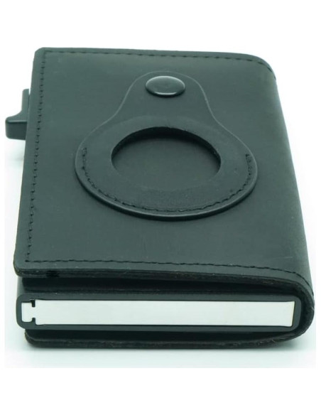 Cartera Slim Pacer Go de Aluminio y Cuero con Bloqueo RFID