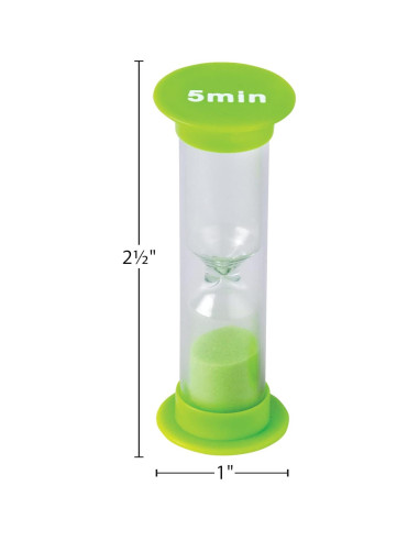 Temporizador de Arena Verde 5 Minutos - Recursos Creados por Maestros