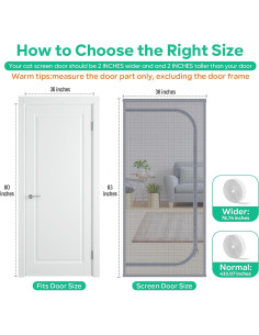 Puerta de Pantalla para Gatos MYPIN U Forma 99x210 cm 2