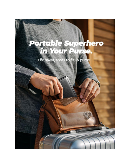 Banco de Poder Inalámbrico LISEN Qi2 10,000mAh 15W Negro
