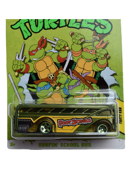 Furgoneta de Fiesta TMNT Hot Wheels 1:64 Verde
