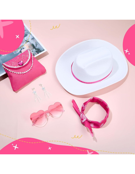 Disfraz de Vaquera para Niñas Rosa Fuerte 3-12 Años