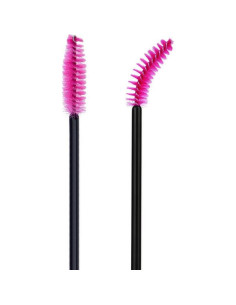 G2PLUS 100 Cepillos Desechables para Pestañas Rosa 2
