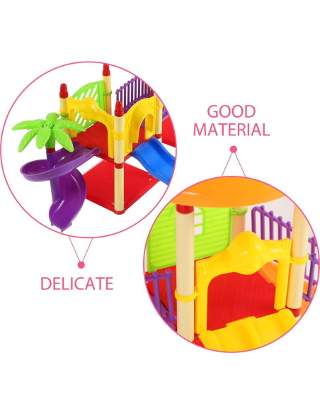 Parque Infantil Miniatura Toyvian con Deslizadero 46x34cm
