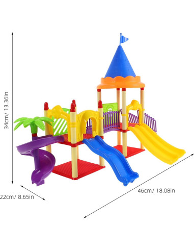 Parque Infantil Miniatura Toyvian con Deslizadero 46x34cm