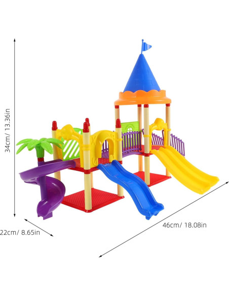 Parque Infantil Miniatura Toyvian con Deslizadero 46x34cm