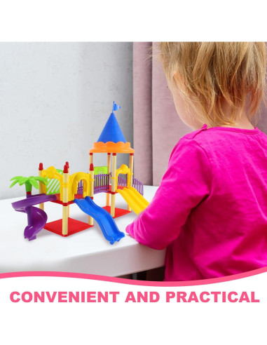 Parque Infantil Miniatura Toyvian con Deslizadero 46x34cm