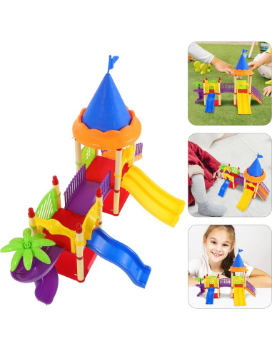 Parque Infantil Miniatura Toyvian con Deslizadero 46x34cm