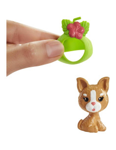 Muñeca Chelsea Barbie disfraz de flamenco 15 cm con gatito 2