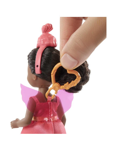 Muñeca Chelsea Barbie disfraz de flamenco 15 cm con gatito