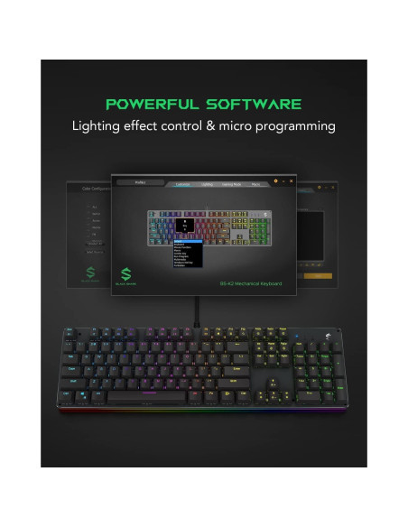 Teclado Mecánico RGB Black Shark K2 104 Teclas Programable