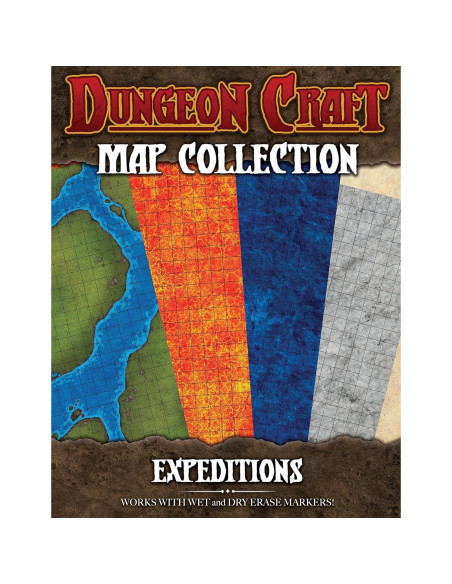 Kit Esencial de Mapas RPG Dungeon Craft - 4 Paquetes
