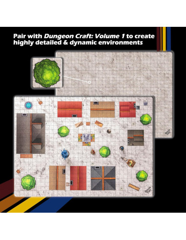 Kit Esencial de Mapas RPG Dungeon Craft - 4 Paquetes
