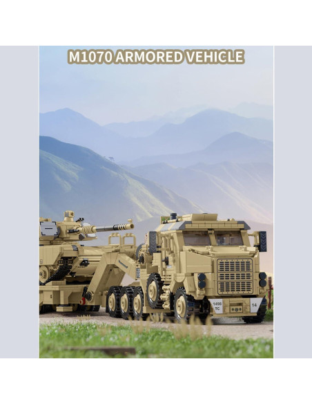 Kit de Construcción Tanque Blindado Lemess M1070 3482 Piezas