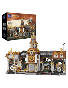 Set de Construcción Estación de Tren Pantasy Steampunk 42.5x30x36cm