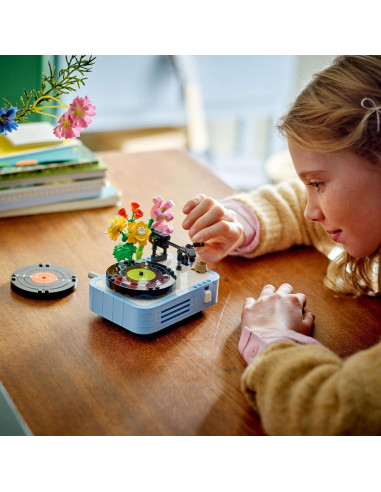 LEGO Creador 31172 Flor y Tocadiscos 3 en 1 para Niños
