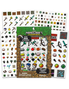 Stickers de Fiesta Minecraft - Super Set 600 Piezas 2