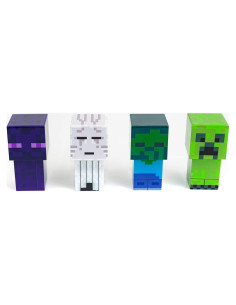 Conjunto de luces LED Minecraft 4 figuras Ukonic 14x3.6 cm