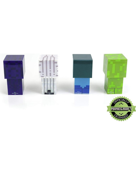 Conjunto de luces LED Minecraft 4 figuras Ukonic 14x3.6 cm