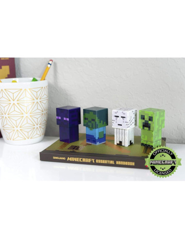 Conjunto de luces LED Minecraft 4 figuras Ukonic 14x3.6 cm