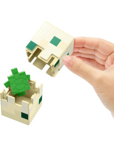 Figura de acción tortuga Mattel Minecraft 8.25 cm para niños 6+ 2