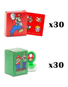 Cajas de Favor de Fiesta Super Mario - Paquete 60 Piezas 2