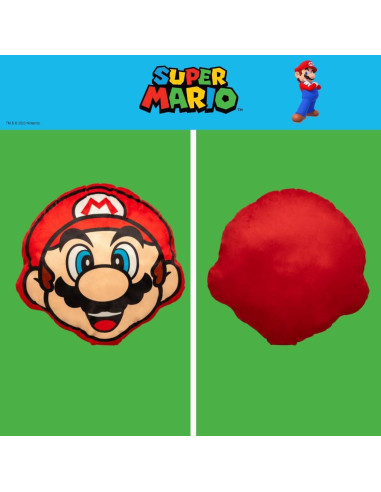 Almohada Decorativa Super Mario Franco 40.6 cm Suave