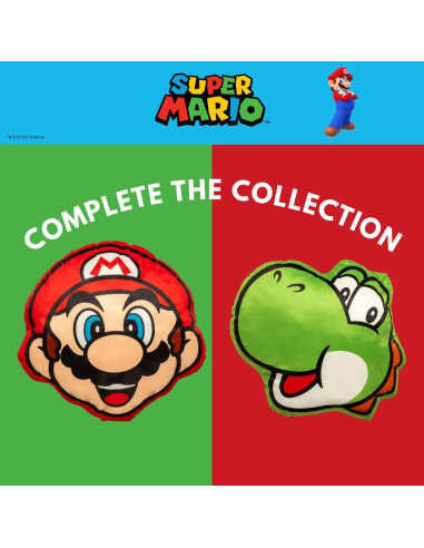 Almohada Decorativa Super Mario Franco 40.6 cm Suave