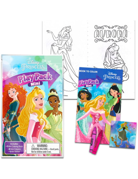 Paquete de Juego para Colorear Princesas Disney - 24 Piezas