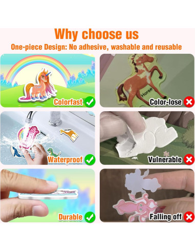 3 Libros de Pegatinas Reutilizables Meleetoon para Niños 1-4 Años