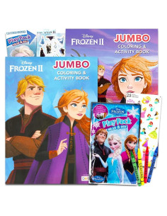 Conjunto de Libros para Colorear Disney Frozen 2 con Stickers