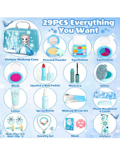 Juego de Maquillaje Falso Hohosunlar para Niñas 3-8 Años 2