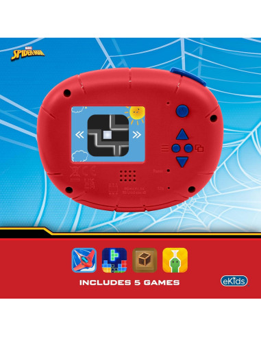 Cámara Digital para Niños eKids Spiderman 16MP con Tarjeta SD