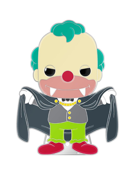Pin de Esmalte Krusty El Payaso Vampiro Funko 10.16 cm Pin de Esmalte Krusty El Payaso Vampiro Funko 10.16 cm