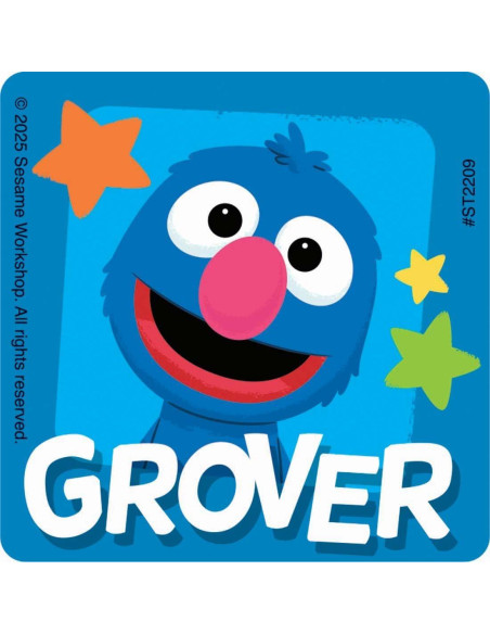 Pegatinas Plaza Sésamo 100 ct - SonrisasMakers 6.35 cm