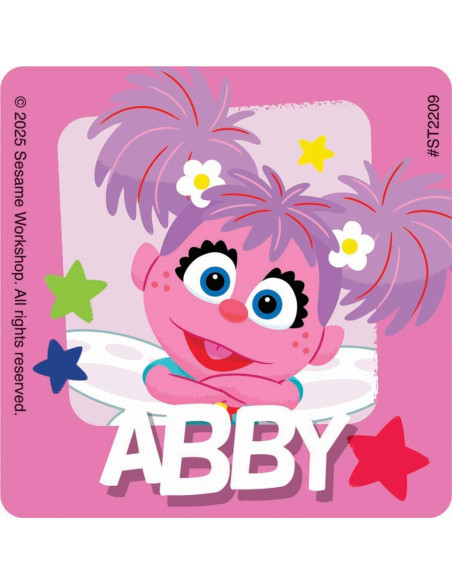 Pegatinas Plaza Sésamo 100 ct - SonrisasMakers 6.35 cm