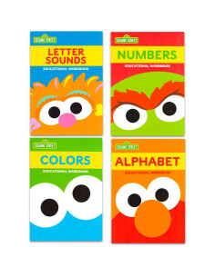 Conjunto de Cuadernos Educativos Plaza Sésamo - 4 Piezas Preescolar 2