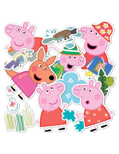 Calcomanías Peppa Pig Desert Cactus - 17 Vinilos Premium